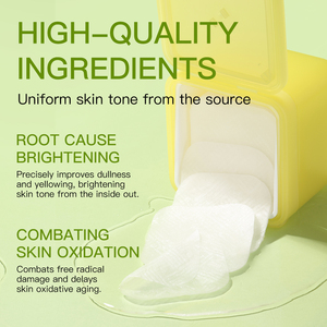 IREV Vitamin C Brightening Toner, tampons de coton, 80 paquets, blanchissants, désincrustants et hydratants pour le soin quotidien de la peau terne - Product Image 5