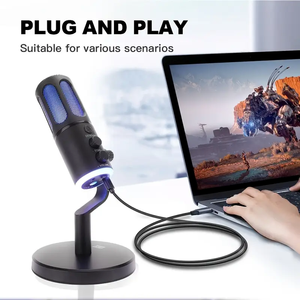 Micrófono de juego con cable de bus serie neutral con Rgb para transmisión y enseñanza de dispositivos móviles y computadoras Caja capacitiva - Product Image 3