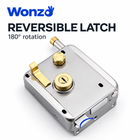 Serrure de porte à cylindre blindé Wonzo BXG0021 de haute qualité, en acier inoxydable 201 plaqué zinc, antivol, avec clé
