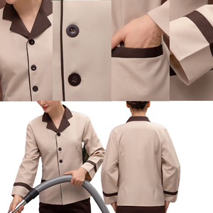 Vêtements de nettoyage pour hôtels, personnel de nettoyage à manches longues, vêtements d'automne et d'hiver, uniformes de ménage, uniformes de nettoyage - Product Image 6