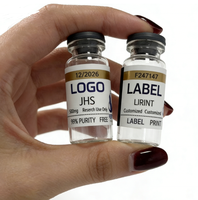 Étiquettes holographiques de sécurité 3D personnalisées, anti-contrefaçon, autocollants holographiques inviolables pour la protection de la marque des flacons de peptides