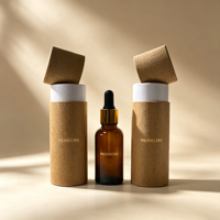 Boîte cadeau ronde en carton rigide personnalisée avec logo imprimé de luxe pour bougies, thé, huiles essentielles, parfums, emballage de tubes pour maquillage