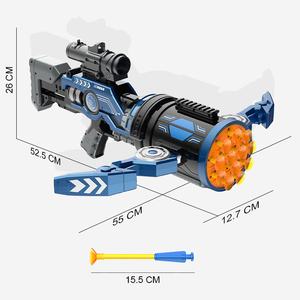 Juguete de ballesta eléctrica de 12 disparos con dardos de espuma suave y alcance de aumento <span class=keywords><strong>4X</strong></span>, lanzador de dardos de espuma, divertido juego de disparos al aire libre para niños - Product Image 4