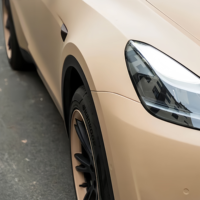 Film de protection pour voiture PET TPU Cast, effet toucher peau, résistant aux rayures, vente en gros d'usine, vinyle mat mocha latte, taille 1.52X16M/5X55FT