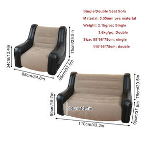 New Hot Bán xách tay <span class=keywords><strong>Inflatable</strong></span> <span class=keywords><strong>sofa</strong></span> Set phòng khách đồ nội thất bơm hơi ghế đọc sách với Built-in-Pump - Product Image 2