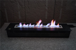 CE moderno camino elettrico interno in metallo pozzo del fuoco con automatico Bio-etanolo bruciatore decorazione per la casa etanolo Kamin inserti riscaldatori - Product Image 6