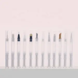 2ml vuoto balsamo per le labbra tubo cosmetico Twist Pen imballaggio cosmetico rossetto tubo plastica vuoto sbiancamento dei denti penna argento