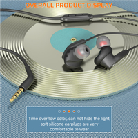 Headphone In-Ear Berkabel dengan Colokan 3.5mm, Mikrofon Terintegrasi dan Kontrol Volume, Earphone Stereo High Fidelity