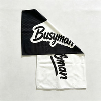 Serviette de sport en microfibre personnalisée avec logo, faible MOQ, impression numérique double face, style rallye, serviette absorbante