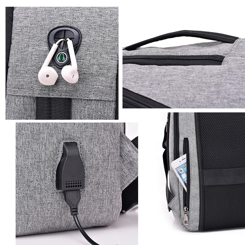 Imperméable à l'eau Voyage Ordinateur Portable Sac À Dos Anti-Vol Durable Ordinateurs Portables Sac À Dos avec Port De Chargement USB