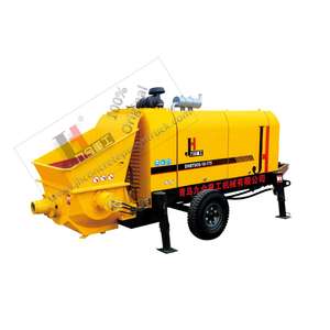 Bomba de Concreto JIUHE de China, Maquinaria con Certificación CE ISO9001, Bomba de Concreto de Remolque con Motor Diésel y Salida de 40-50m3/h - Product Image 2