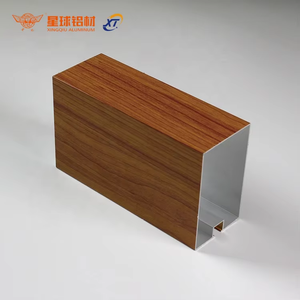 Produttore di edifici in alluminio listello di legno tubo di grano forme di struttura residenziale al di fuori della parete pannelli facciata - Product Image 1