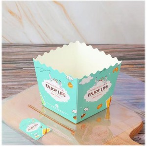 Bread Packaging Box Oblong Paperboard 250gsm With Plastic <b>Liner</b> Custom Logo Printing For Bakery Use - Product Image 3