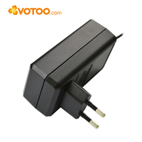 Adaptador de Corriente de Pared con Conexión Rápida DOE VI, 5V 9V 12V 24V 0.5A-2A, Enchufe Múltiple 5.5*2.1mm para Tiras LED, Cámaras CCTV, Fabricante OEM