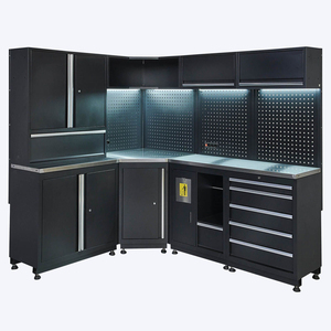 Boîte d'<span class=keywords><strong>angle</strong></span> en métal pour <span class=keywords><strong>garage</strong></span>, combinaison d'armoire à outils, boîtes à outils et armoire <span class=keywords><strong>de</strong></span> rangement pour <span class=keywords><strong>garage</strong></span> et atelier, établi en acier - Product Image 1