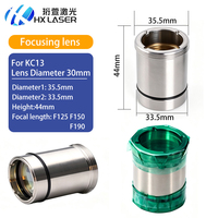 Lentille de collimation laser à fibre HXLASER avec support D30 F75 F100 F125 F150 F190, ensemble de lentilles de focalisation laser pour tête laser WSX KC13