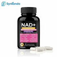 Capsules de complément liposomal NAD Plus 18-en-1 pour un vieillissement sain, avec Resvératrol, Berbérine, Quercétine, Booster d'énergie NAD+, 90 unités