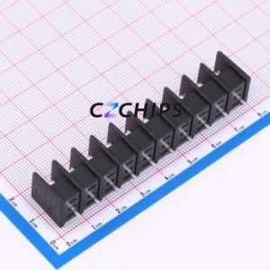 MX25C-7.62-10P-BK01-Cu-S-A Barrier Terminal Block Through hole,P=7.62mm Connector Two Sides 7.62mm 1x10P Straight Pin - Product Image 2