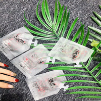 Pochette transparente réutilisable bon marché personnalisée pour cosmétiques, sacs en plastique transparents avec poignées