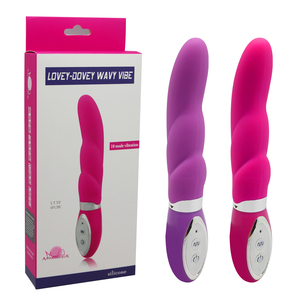 Aphrodisia Lovey-Dovey Wavy <span class=keywords><strong>Vibe</strong></span> Vibrateur 10 Mode Flexible Silicone Étanche <span class=keywords><strong>G</strong></span>-Spot Massager <span class=keywords><strong>2</strong></span> Piles AAA Faible Bruit Adulte - Product Image 3
