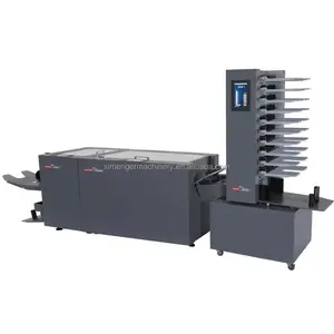 Factory Price 12 Bins Paper Collator Collating Machine With Stitcher and Trimmer