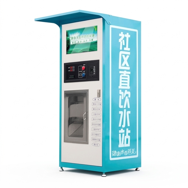 Factory Price Customizable Outdoor Water Vending Machine Safe Reverse Osmosis Direct Water Dispenser Ice Vending Machine