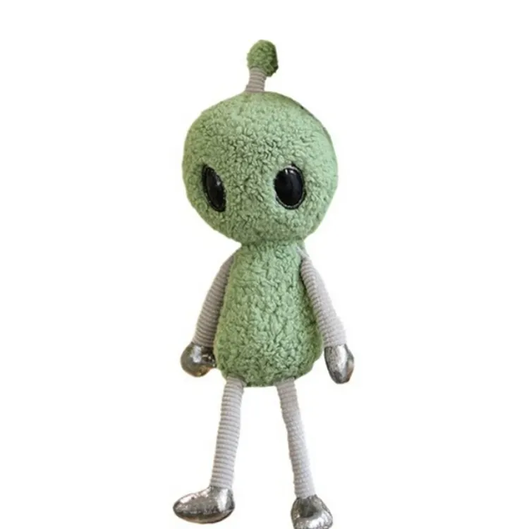 Adorkable Big Eyes Green Soft Plush Alien Toy