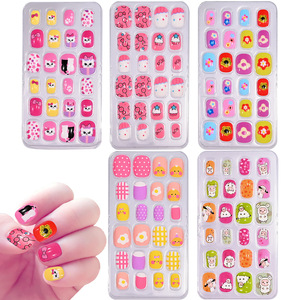 Uñas Postizas <span class=keywords><strong>para</strong></span> Niños, 120 Piezas, Estilo Océano, Seguras y No Tóxicas, con Pegatinas de Gelatina, Tamaños Surtidos - Product Image 6