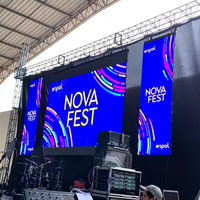 Pantalla LED Magnética RGX de Mantenimiento Frontal para Alquiler, Gabinete de 640x480mm, P1.53 P1.667, Video Wall de Paso Fino para Escenarios Interiores