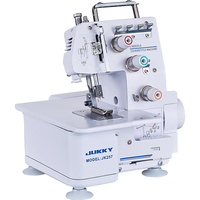 JUKKY 257 usage domestique manuel Mini surjeteuse Machine à coudre trois fils domestique ménage couverture point plat lit fer ABS