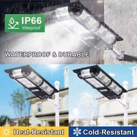 Projecteur LED solaire extérieur IP65 étanche, lampe de sécurité à haut lumen, montage mural, éclairage de jardin