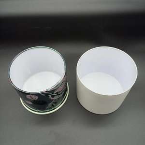 Pot d'étain de bougie anti-fuite Illume 12oz/3oz d'approvisionnement d'usine avec couvercle en métal profond en fer blanc de qualité alimentaire décoratif pour l'artisanat de cadeaux - Product Image 4