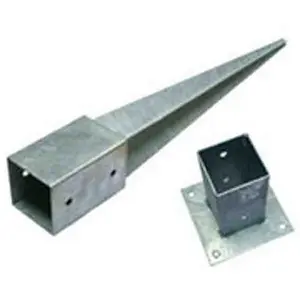 Metallmast anker spitz 10,1x10,1x75cm pro Stück