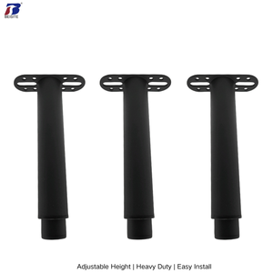 Modernes, höhen verstellbares, höhen verstellbares Mittelstützfuß-Bein für Bett rahmen möbel Metall bett beine - Product Image 2