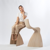 Chaise de bar en bois écologique, fabriquée à la main pour appartement, cuisine, balcon, bar, coin pub, espace de réception