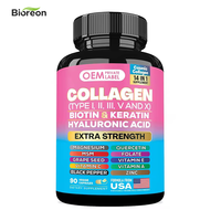 Capsules de collagène végétalien à marque privée pour adultes – Complément alimentaire pour la peau, accessoire bien-être, pilule détox pour une peau améliorée