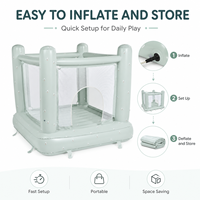 Parc de jeu gonflable pour bébé avec panneaux en maille respirante, PVC souple, parc de jeu portable, intérieur/extérieur, OEM personnalisé