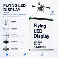 Écran LED en maille volante Bestar, étanche IP65, angle de vision à 360°, luminosité personnalisable, transparent et léger pour les matchs de football