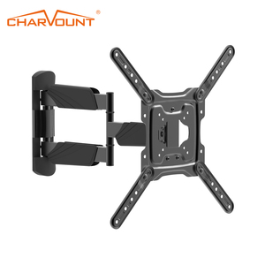 Support mural TV pivotant pour best-sellers, bras simple, adaptateurs 400x400mm, compatible 26-55'' LCD, inclinable, en acier entièrement soudé, bras simple 400x - Product Image 1