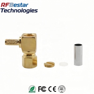 Conector Hembra SMC de Ángulo Recto (90 Grados) de Baja Pérdida para Cable RG174 RG316 LMR100, Entrega Rápida, <span class=keywords><strong>Comprar</strong></span> Ahora - Product Image 2