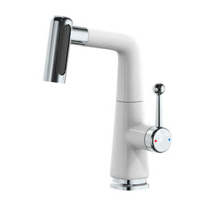 Household Pull-Out Basin Faucet Brushed Hot and Cold Water <b>Sink</b> Faucet with Lifting and Rotating Mechanism for <b>Bathroom</b> - Product Image 3