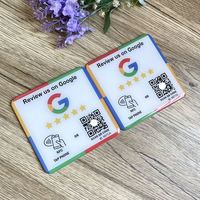 Acryl-Epoxy NFC Google Bewertungskarte QR-Code NFC Google Bewertungsplatte für Yelp/Tripadvisor/Instagram