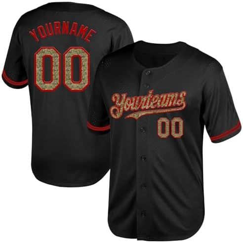 Negro Rojo Camuflaje