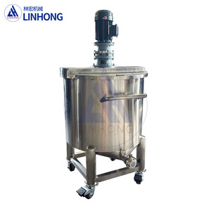 Tanque de Mezcla para <span class=keywords><strong>Gel</strong></span> de Ducha y Jabón Corporal LINHONG de 200L 300L, Recipiente Sanitario de Acero Inoxidable con Calentamiento y Agitación para Productos de Alta Viscosidad - Product Image 1