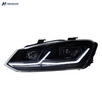 Ensemble de phares à LED pour Volkswagen Polo 2011-2018, remplacement et mise à niveau des feux avant avec clignotants DRL