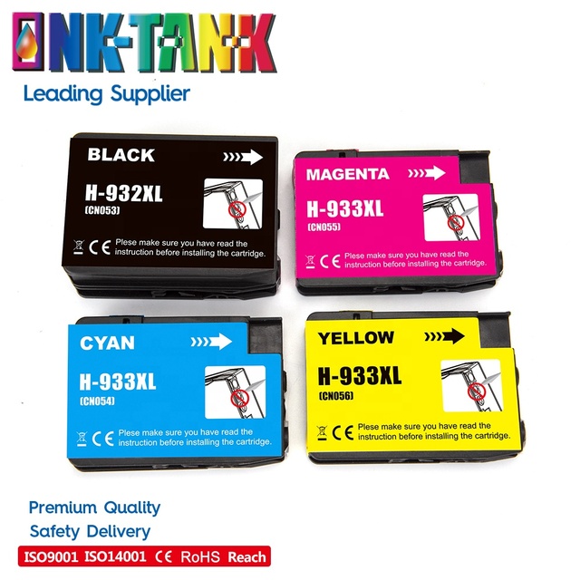 INK-TANK 932XL 932 933 XL 933XL Premium Color Compatible InkJet Ink Cartridge for HP932 for HP Officejet 7610 7510 7110 Printer