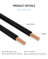 Fil de construction JZD OEM UL44 XHHW-2 600V en cuivre toronné avec isolation XLPE 14-4/0AWG pour câblage de conduits commerciaux et industriels