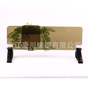 Pare-soleil de voiture pour pare-brise avant, en PVC, couleur unie, installation par boucle, anti-éblouissement, protection solaire pour les conducteurs - Product Image 3