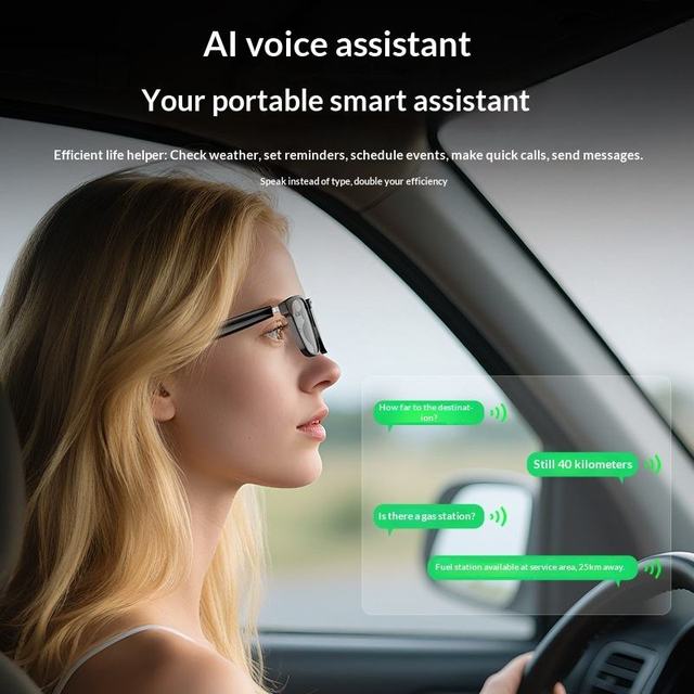 Yihao A14 V6.0 AI Voice Translator Glasses Color Changing Anti-Blue Light Sunglasses IP69 Waterproof Touch Control Wireless