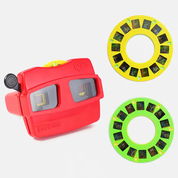 Fabriek Directe Maat Educatief Kinderen Toy Foto Reel Viewer Camera 3D View Master Speelgoed Met Picture Disc